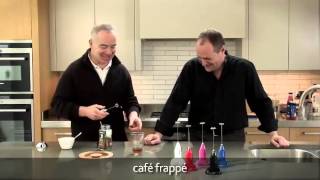 How to make a frappé coffee using an aerolatte milk frother [upl. by Lidstone]