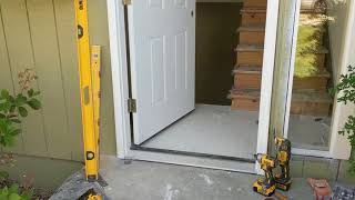 Jeld Wen Front Door Installation  Really crappy products and craftsmanship PART 1 [upl. by Orin]