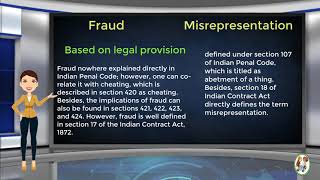 What is Difference Between Fraud amp Misrepresentation [upl. by Assenna]