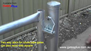 Gate Latch 2 way for round pipe and square [upl. by Magel254]