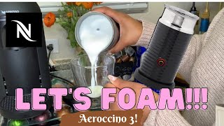 How To Foam Milk With Aeroccino 3 Make Coffee With Foam Tips amp Tricks  Easy Foamed Latte Recipe [upl. by Breana]