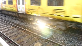 Merseyrail 507 009 making arcs at Birkdale station [upl. by Amapuna523]